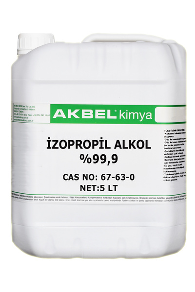 akbel İzopropil (İPA) 5 Lt %99,9 Saflıkta