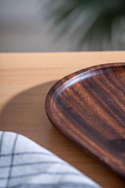 ACAR Acacia Oval Presentation Plate - 30 cm