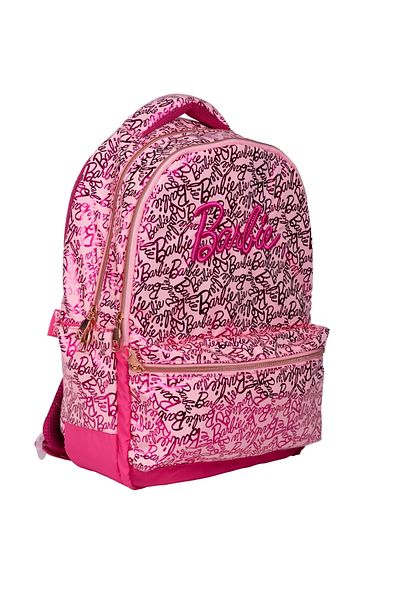 WİGGLE Wiggle Barbie Large Size 3 Pocket School Backpack - Powder Pink