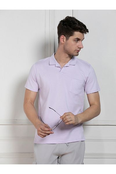 Dennis Lingo By Styli Regular Fit Solid Polo with Patch Pocket