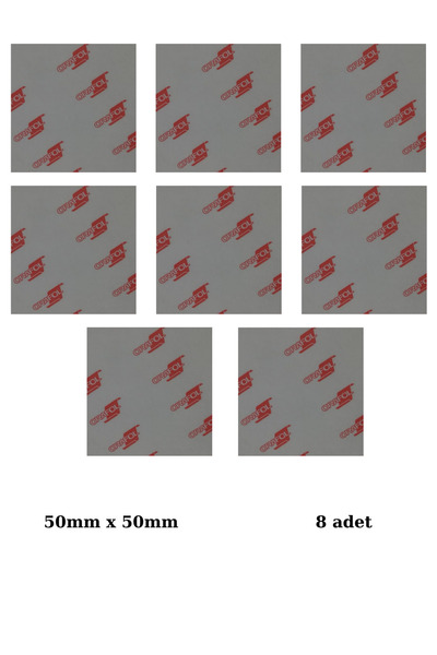 Genel Markalar 50mm x 50mm - 12 Mikron Kalınlık Güçlü Çift Taraflı Bant (8 ad...