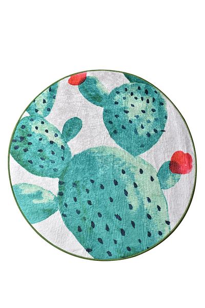 Chilai Home Χαλί μπάνιου Green Djt 100 cm - Πλενόμενη και αντιολισθητική βάση