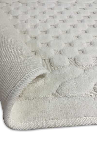 Chilai Home Bambi Cotton Ecru Σετ 2 χαλιών μπάνιου που πλένονται, αντιολισθητική βάση Tpmk