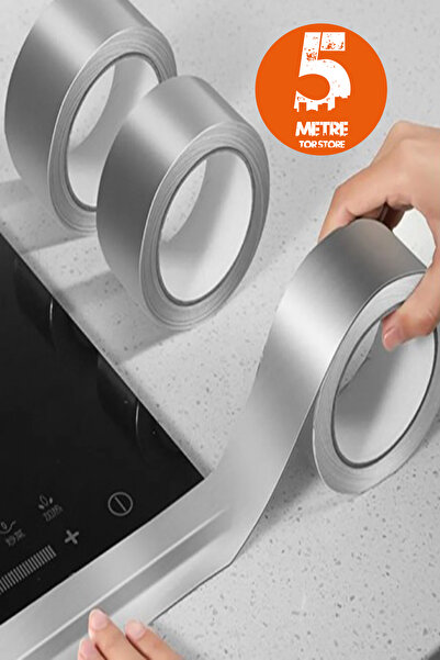 Tor Store Alüminyum Su Sızdırmaz Yanmaz Folyo Bant Banyo Lavabo Mutfak Için Y...