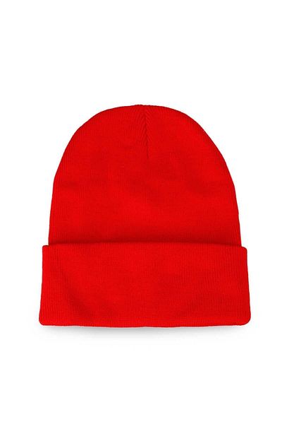 Streak Men's Folded Beret Hat Winter Red