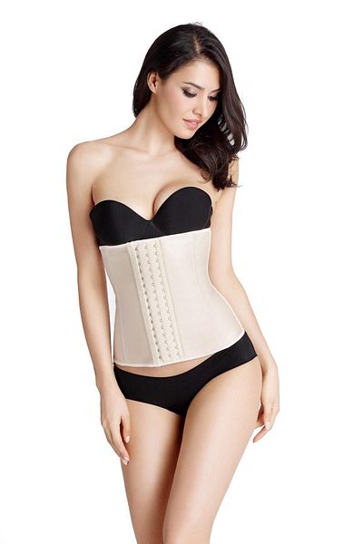 Korse City Women's Nude Postpartum Latex Corset Waist Trainer Corset Zrffbtqcrst1002