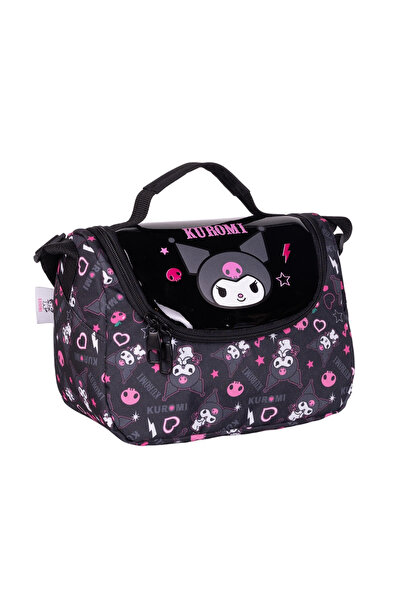 WİGGLE Wiggle Kuromi Parlak Desenli Çocuk Okul Beslenme Çantası Siyah