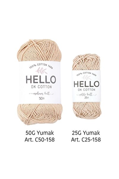 Tuva Yayıncılık Hello DK Cotton %100 Cotton Yarn - 50 GR