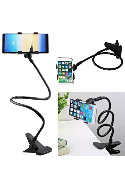 safestore Siyah Akrobat Telefon Tutucu Oynar Başlıklı Klipsli Araç Içi Masa K...