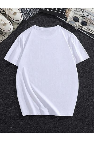 MODADEER Unisex μπροστινό μπλουζάκι με στάμπα Acdc Oversize