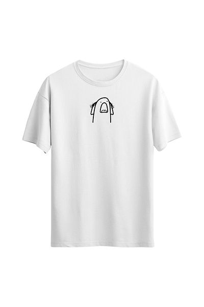 Açık Garaj Unisex Minimal Printed Child Screaming T-shirt