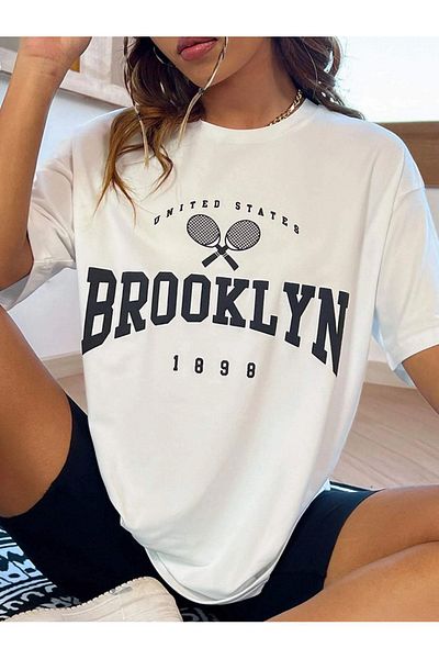 VASK Unisex BROOKLYN Μπλουζάκι με στάμπα Oversize
