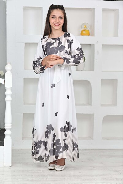 Joui Co 14-18 Years Girl's Long Chiffon Dress