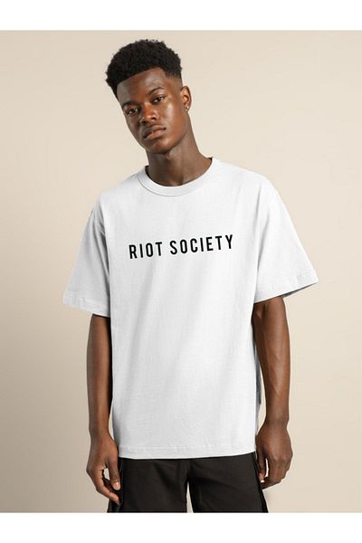 MODADEER Unisex Riot Society Oversize Tshirt