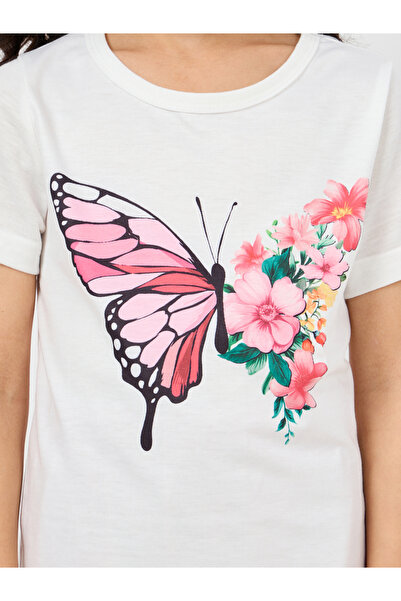 Styli Butterfly Print T-Shirt & Cargo Pants Set