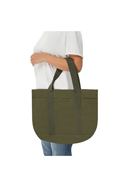 mevabag Meva\ Alin 3 Cepli Çift Taraflı Kumaş Çanta El Çantası Kol Çantası Laptop Çantası