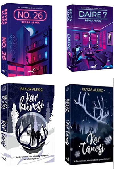 İndigo Kitap Daire 7 No 26 Kar Küresi Kar Tanesi Karton Kapak Bdrkitap 4 Kitap Set