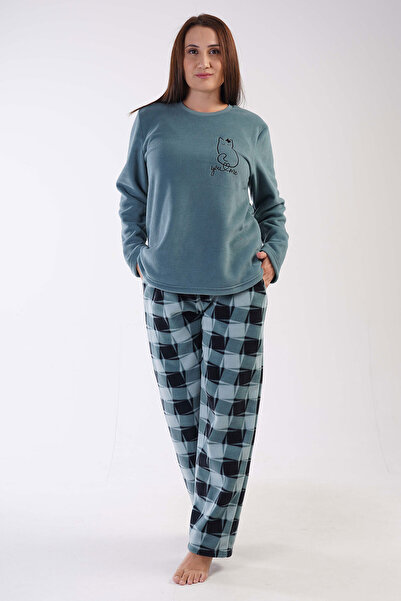 VİENETTA Kadın Polar Büyük Beden Uzun Kol Pijama Takım
, 304193