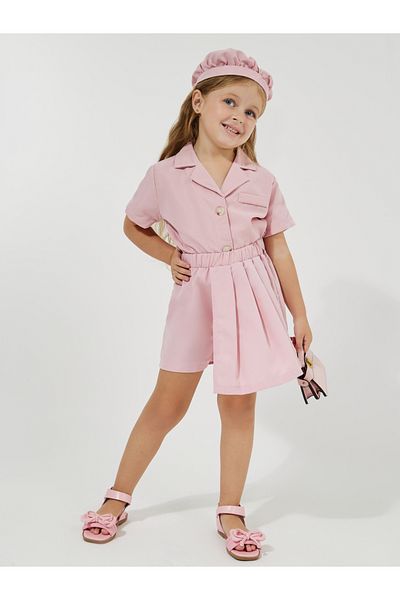 Styli Pack of 3 - Notch Collar Shirt, Pleated Skorts & Cap