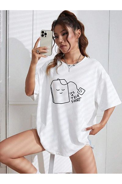 VASK Μπλουζάκι Unisex TEA με στάμπα Oversize