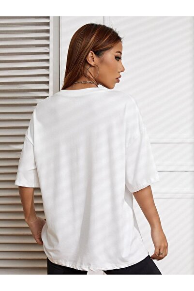 VASK Унісекс KIND HUMAN надрукований оверсайз футболка