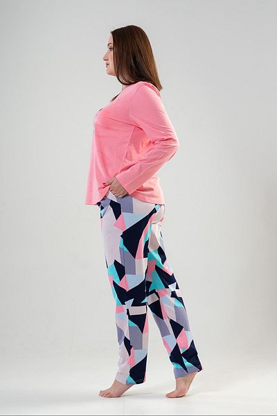 VİENETTA Σετ γυναικείες πιτζάμες Plus Size - Μακρυμάνικο, 203167