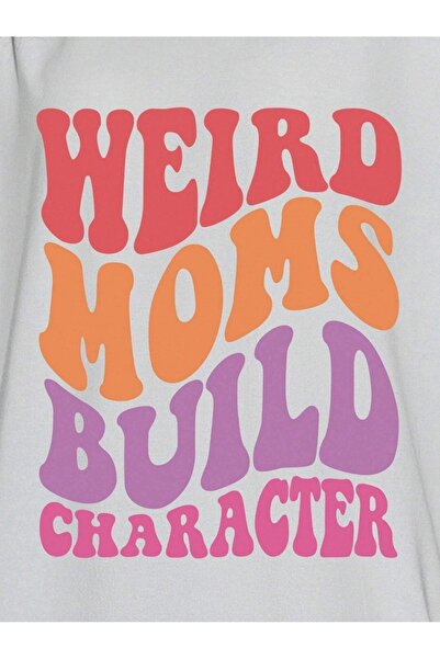 VASK Унісекс WEIRD Принт Oversize Футболка