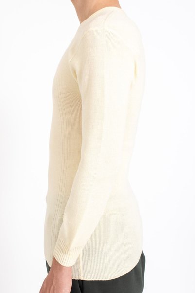 KonForYou Cream Long Sleeve Unisex Wool Athlete Winter Thick Underwear
