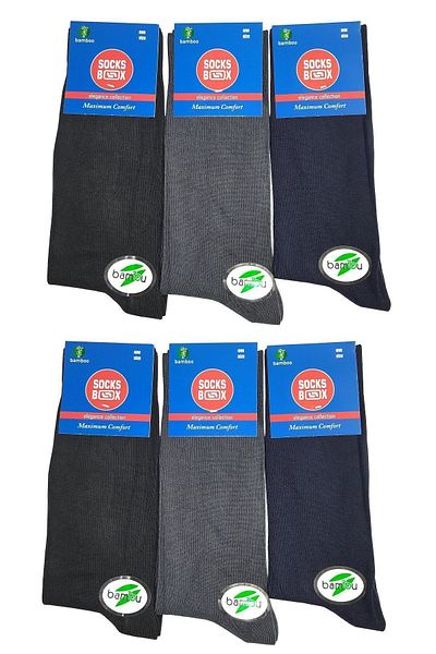 socksbox Ανδρικές καλοκαιρινές κάλτσες 6 συσκευασιών Bamboo Seamless
