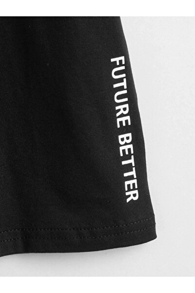 VASK Unisex Άνετη Εφαρμογή Βαμβακερό BETTER FUTURE Παιδικό μπλουζάκι με στάμπα