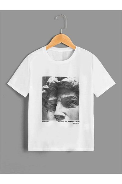 VASK Unisex Άνετη Εφαρμογή Βαμβακερή Παιδική μπλούζα με στάμπα