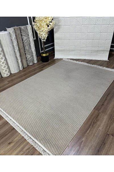 AatoliaRugs Dilara İskandinav Tarz Modern Bukle Dokuma Halı Salon Koridor Mutfak Çocuk Odası Halısı - Gri
