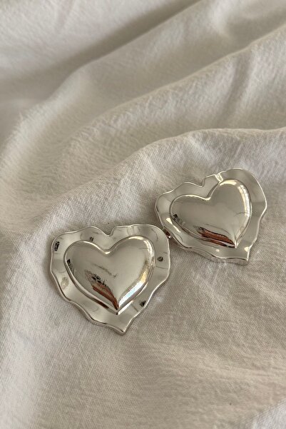 Lavian Accessories İthal Double Heart Pillow Kalp Küpe