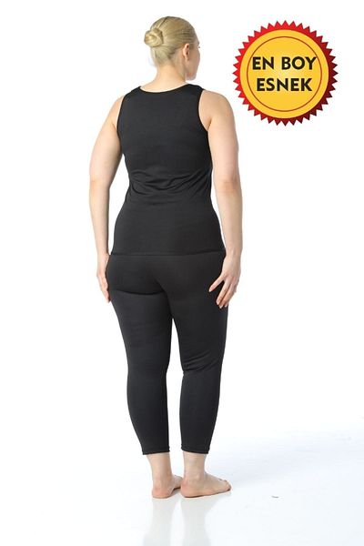 Sweet Sauna Sauna Thermal Athlete Top And Tights Double Exercise And Sports Tracksuit