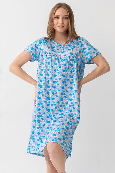VİENETTA Cotton Grandma Short Sleeve Nightgown 
 , 201567