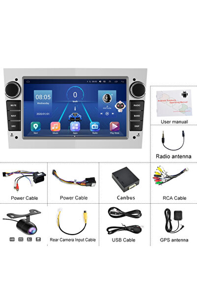 EXVOL OPEL CORSA ASTRA H VECTRA ZAFİRA ANDROİD MULTİMEDYA 2GB/32GB CARPLAY IPS EKRAN KAMERA HEDİYELİ