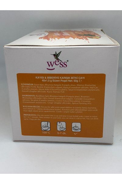 WESS Apricot Rosemary Tea (2 Pack Kofree)