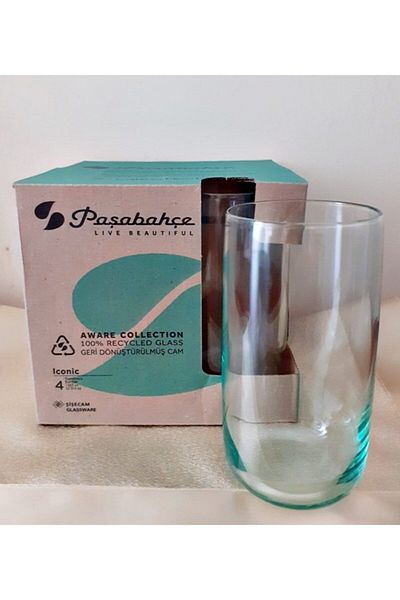 Paşabahçe Aware Iconic 4-Piece Soft Drink Glass 365cc