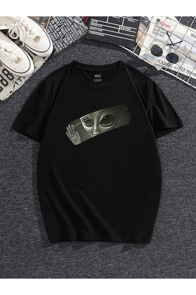 MODADEER Unisex Silen Alien Oversize Tshirt