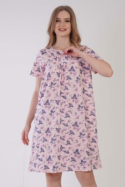 VİENETTA Women's Cotton Short Sleeve Nightgown - 161376