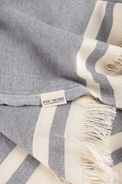 Denizli Concept Gray Sofa Cover 170X300 cm - Alinda Tufted Sofa Cover - Stripe Pattern