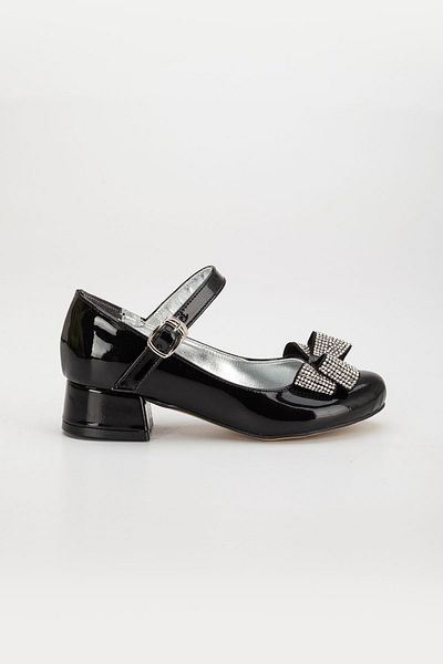 BDKButik Затворени обувки на ток за момиче, затворени вечерни обувки за момиче