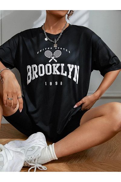 VASK Unisex BROOKLYN Printed Oversize T-Shirt