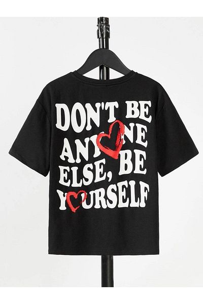 VASK Unisex Comfortable Cotton YOURSELF Printed Children's T-shirt