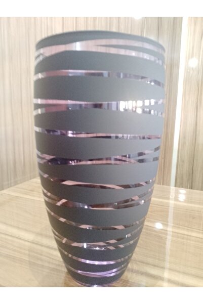 Candle Vase Розкішна сучасна ваза - матова чорна, прозора фіолетова з малюнко...