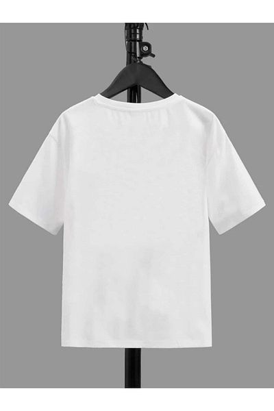 VASK Tricou pentru copii unisex, confortabil, din bumbac, cu imprimeu cu ursuleț de pluș