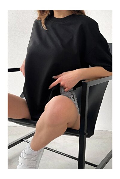 VASK - Tricou supradimensionat din bumbac simplu pentru femei