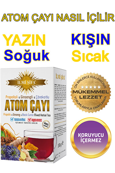 İLMİ ŞİFA Atom Çayı 180 gr (CANLANDIRICI, YENİLEYİCİ VE DESTEKLEYİCİ)