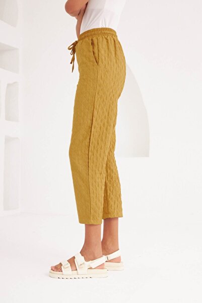 Orfeo Negro COMFORTABLE FIT DIAMOND PATTERNED FABRIC TROUSERS