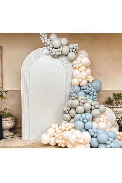 Çemrek Süs Parti مجموعة بالونات رمل البحر باللون الأزرق من ستورم مكونة من 100...